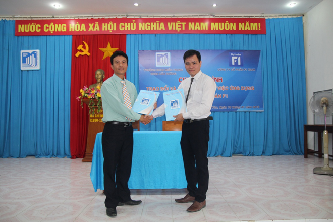 Hợp tác, chuyển giao công cụ lập dự toán, đấu thầu, quyết toán F1 với đại học xây dựng Miền Trung